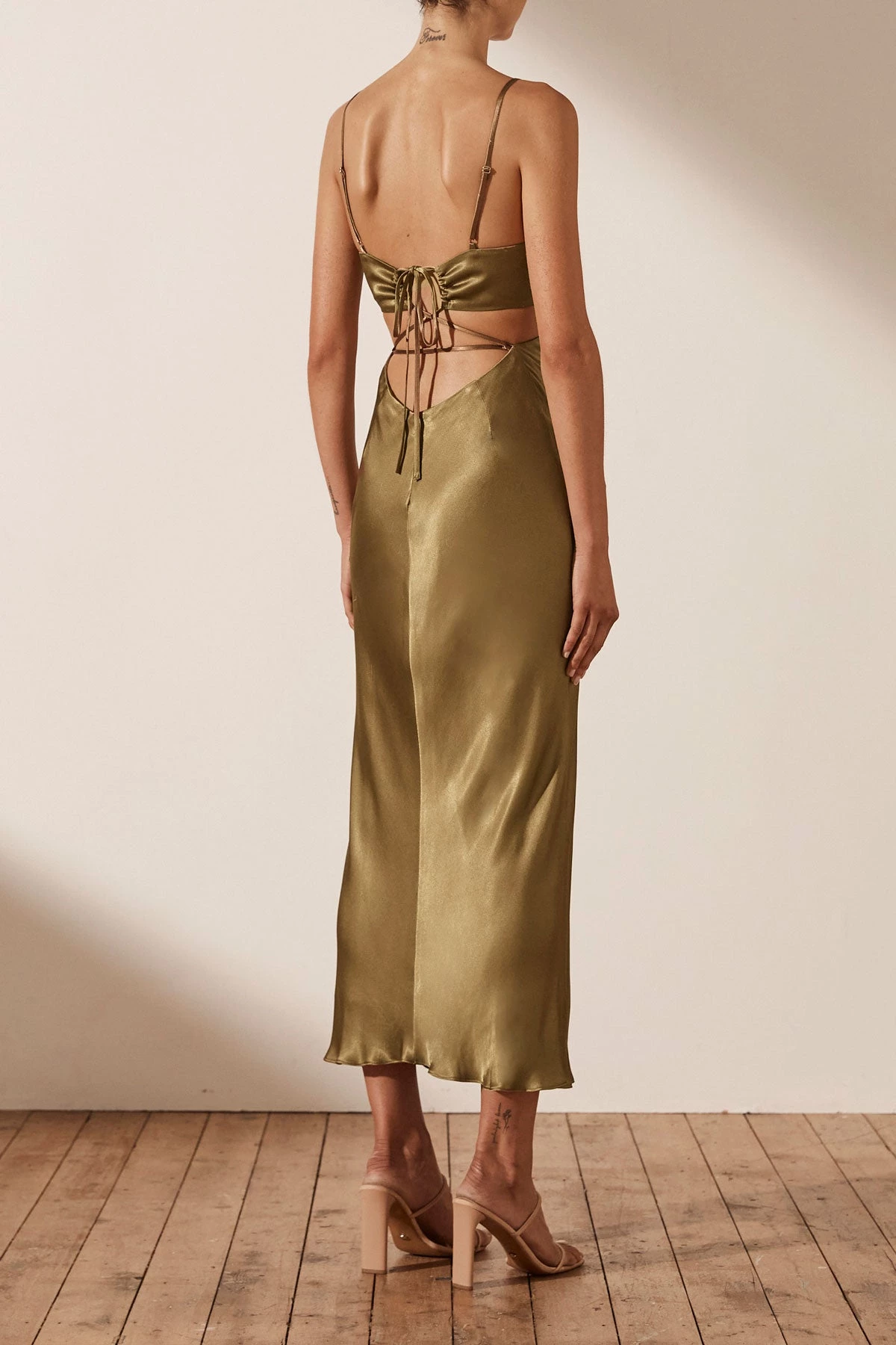 Shona Joy ALMA BACKLESS MIDI DRESS - CUMIN 6 Shona Joy ALMA BACKLESS MIDI DRESS - CUMIN