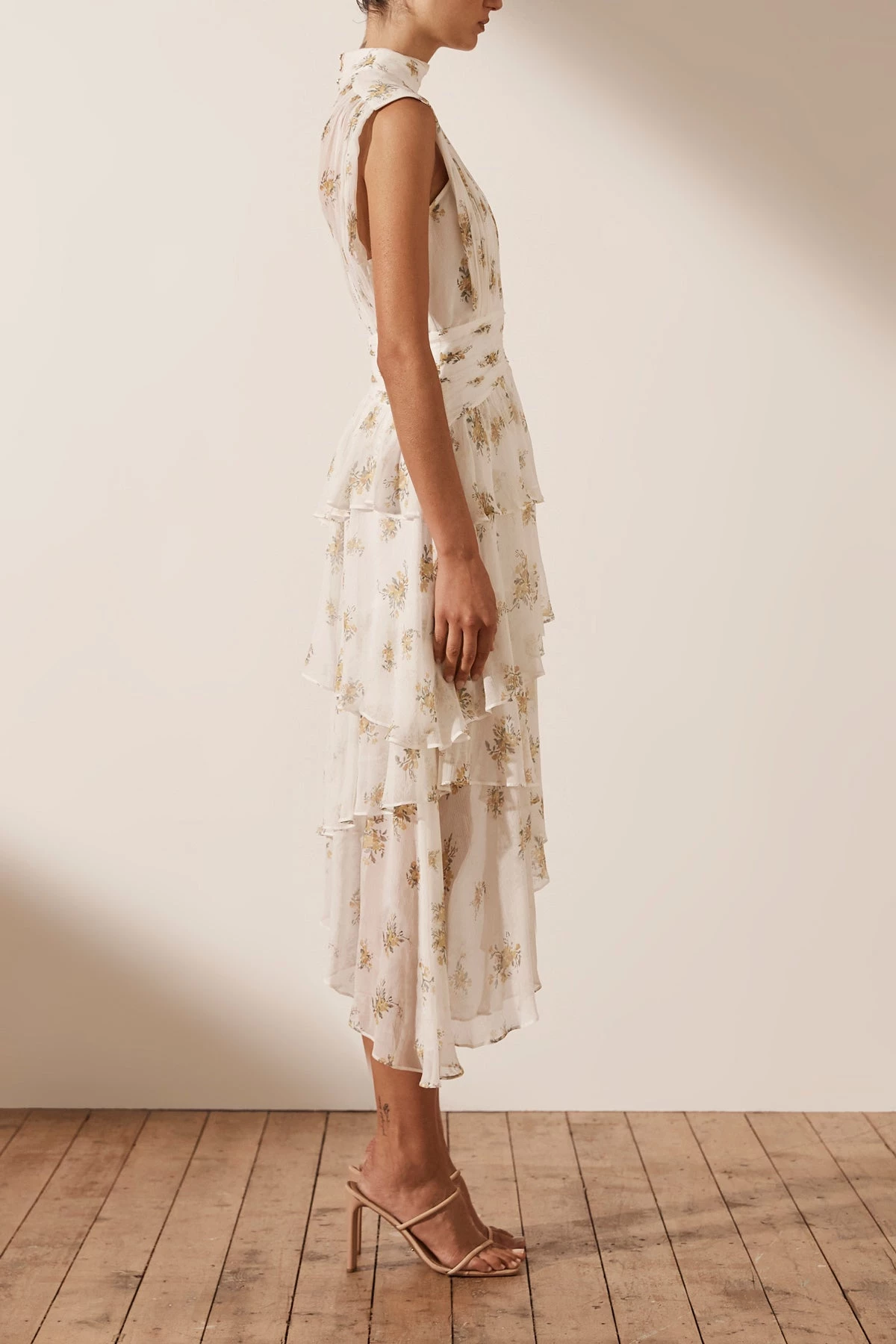 Shona Joy JULIETA SLEEVELESS RUCHED MIDI DRESS DRESSES 5 Shona Joy JULIETA SLEEVELESS RUCHED MIDI DRESS DRESSES