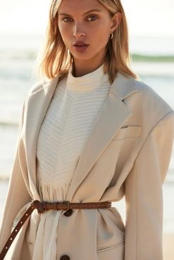 Shona Joy TOPS IVY OVERSIZED TAILORED BLAZER - BONE