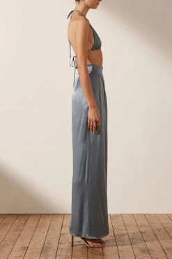 Shona Joy TOPS LA LUNE TRIANGLE BRALETTE - BLUE SMOKE 10 Shona Joy TOPS LA LUNE TRIANGLE BRALETTE - BLUE SMOKE