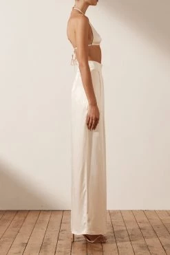 Shona Joy LA LUNE TRIANGLE BRALETTE - CREAM