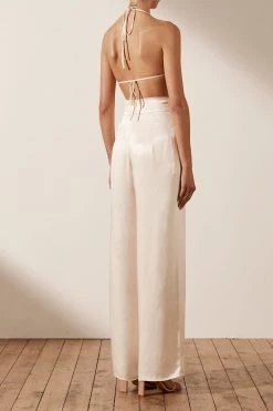 Shona Joy LA LUNE TRIANGLE BRALETTE - CREAM