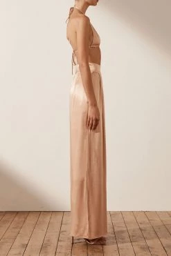 Shona Joy LA LUNE TRIANGLE BRALETTE - DESERT ROSE TOPS