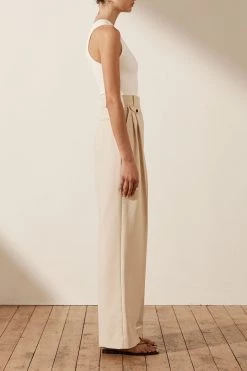 Shona Joy BASIC ONE SHOULDER TOP - IVORY TOPS