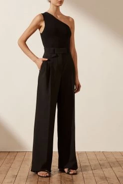 Shona Joy TOPS BASIC ONE SHOULDER TOP - BLACK 11 Shona Joy TOPS BASIC ONE SHOULDER TOP - BLACK