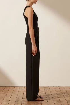 Shona Joy TOPS BASIC ONE SHOULDER TOP - BLACK 12 Shona Joy TOPS BASIC ONE SHOULDER TOP - BLACK