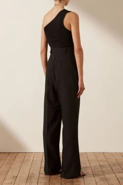 Shona Joy TOPS BASIC ONE SHOULDER TOP - BLACK 13 Shona Joy TOPS BASIC ONE SHOULDER TOP - BLACK