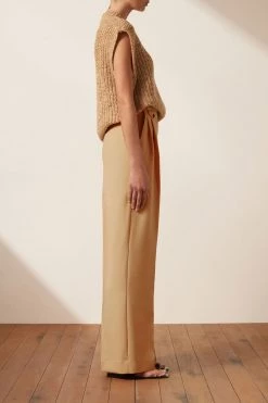 Shona Joy BEST SELLERS OLIVIA VEST - CAMEL/MULTI