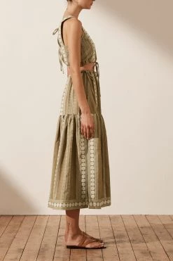 Shona Joy SKIRTS LIZETE DRAWSTRING SPLIT MIDI SKIRT 10 Shona Joy SKIRTS LIZETE DRAWSTRING SPLIT MIDI SKIRT