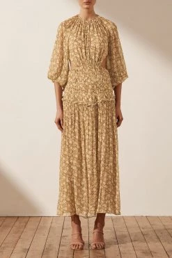 Shona Joy JULIA CUT OUT BACKLESS MIDI DRESS DRESSES 8 Shona Joy JULIA CUT OUT BACKLESS MIDI DRESS DRESSES