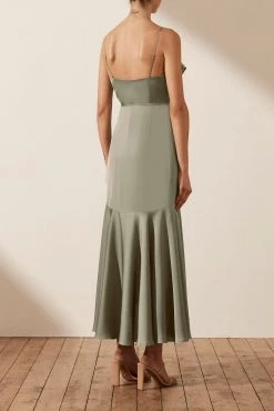 Shona Joy LUXE BIAS FRILL WRAP DRESS - EUCALYPTUS 11 Shona Joy LUXE BIAS FRILL WRAP DRESS - EUCALYPTUS