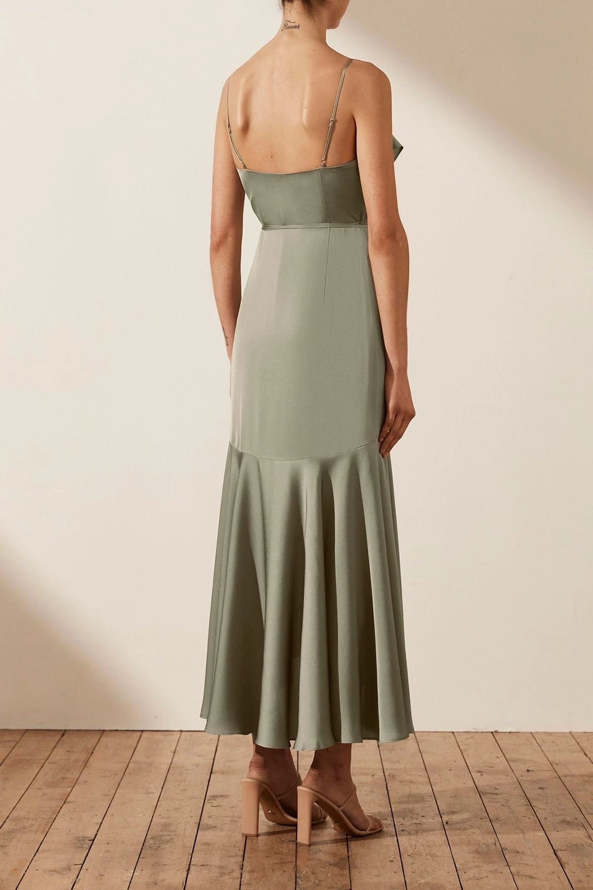 Shona Joy LUXE BIAS FRILL WRAP DRESS - EUCALYPTUS 6 Shona Joy LUXE BIAS FRILL WRAP DRESS - EUCALYPTUS