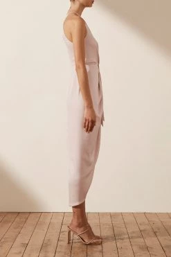 Shona Joy LUXE TIE FRONT SLEEVELESS MIDI DRESS - PORCELAIN DRESSES 8 Shona Joy LUXE TIE FRONT SLEEVELESS MIDI DRESS - PORCELAIN DRESSES