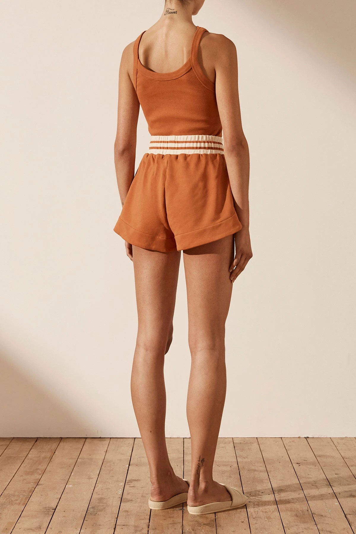 Shona Joy KNITWEAR SJ CURVED HEM SHORT - TURMERIC 7 Shona Joy KNITWEAR SJ CURVED HEM SHORT - TURMERIC