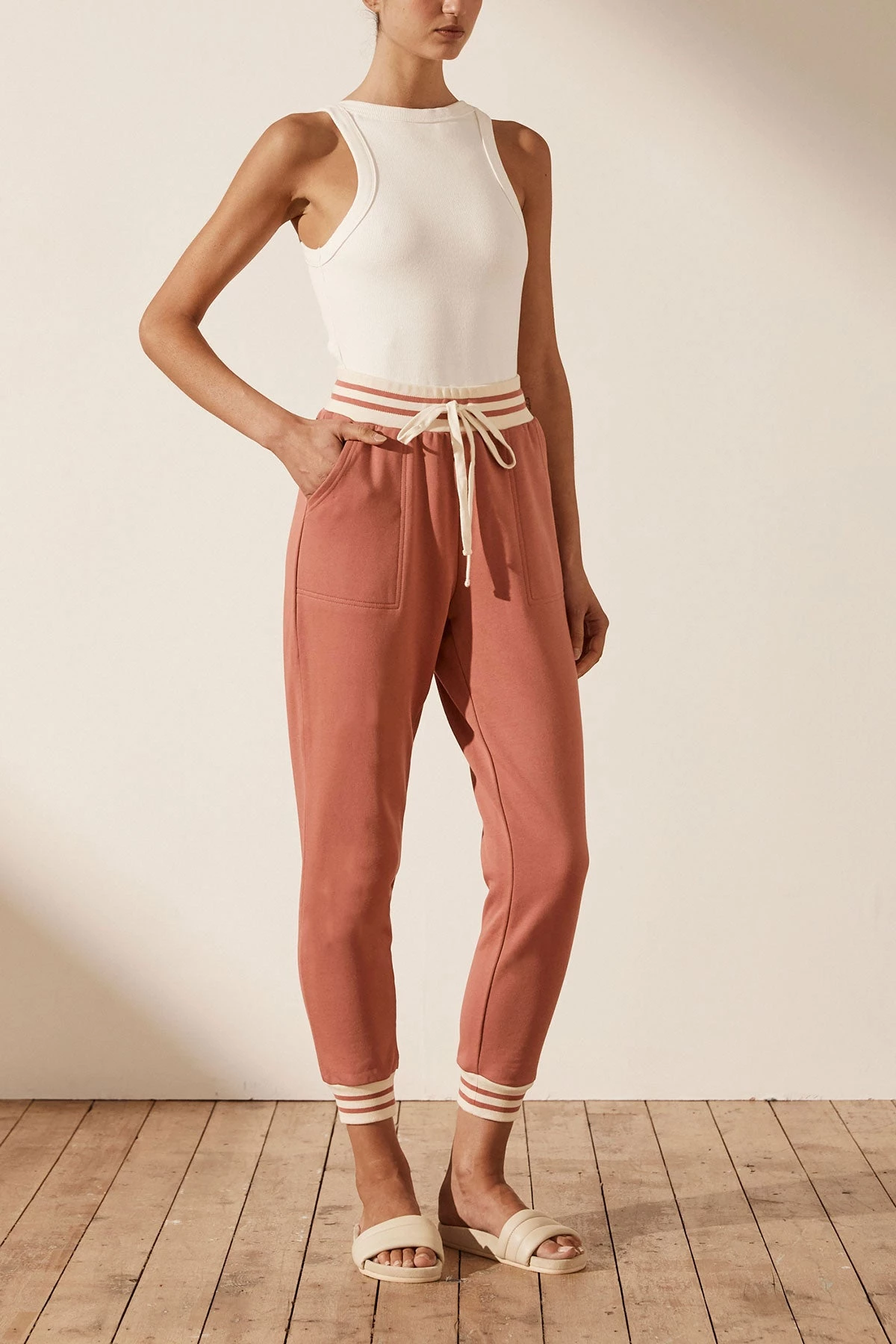 Shona Joy SJ SWEAT PANT - RHUBARB KNITWEAR 4 Shona Joy SJ SWEAT PANT - RHUBARB KNITWEAR