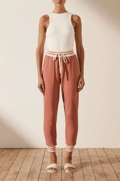 Shona Joy SJ SWEAT PANT - RHUBARB KNITWEAR 8 Shona Joy SJ SWEAT PANT - RHUBARB KNITWEAR