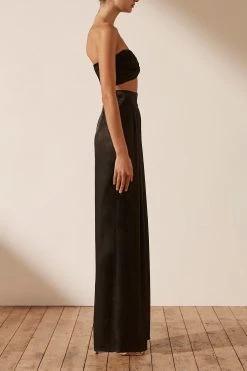 Shona Joy LA LUNE TWIST FRONT BRA TOP - BLACK TOPS 10 Shona Joy LA LUNE TWIST FRONT BRA TOP - BLACK TOPS