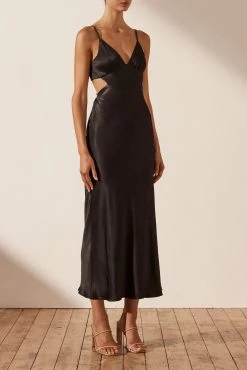Shona Joy DRESSES LA LUNE BACKLESS MIDI DRESS - BLACK 7 Shona Joy DRESSES LA LUNE BACKLESS MIDI DRESS - BLACK
