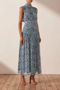 Shona Joy FRANCESCA HIGH NECK MIDI DRESS 9 Shona Joy FRANCESCA HIGH NECK MIDI DRESS