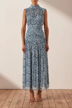 Shona Joy FRANCESCA HIGH NECK MIDI DRESS 8 Shona Joy FRANCESCA HIGH NECK MIDI DRESS