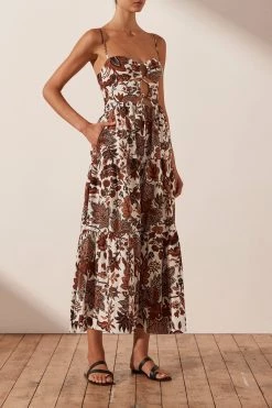 Shona Joy CATALINA LACE UP BACKLESS MIDI DRESS 7 Shona Joy CATALINA LACE UP BACKLESS MIDI DRESS