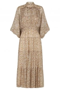 Shona Joy AMBAR LONG SLEEVE BACKLESS TIERED MIDI DRESS DRESSES