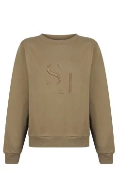 Shona Joy SJ LOGO SWEATER - BAY LEAF TOPS