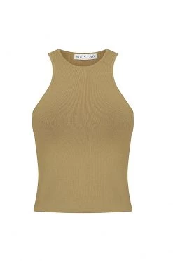 Shona Joy BASIC RACER BACK TOP - BAY LEAF