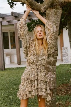 Shona Joy DRESSES CLAUDETTE BALLOON SLEEVE FRILL MINI DRESS