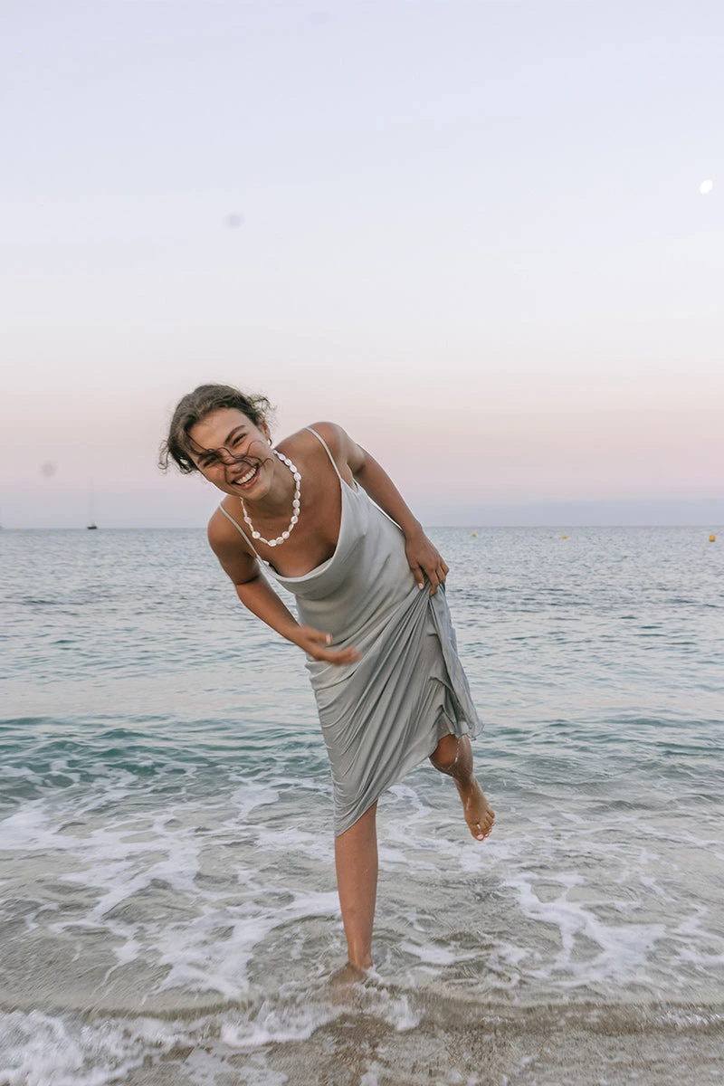 Shona Joy DRESSES LUXE BIAS COWL SLIP DRESS - CLOUD 2 Shona Joy DRESSES LUXE BIAS COWL SLIP DRESS - CLOUD