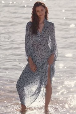 Shona Joy BEST SELLERS FRANCESCA BUTTON UP RUCHED MIDI DRESS