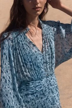 Shona Joy FRANCESCA BUTTON UP RUCHED MINI DRESS