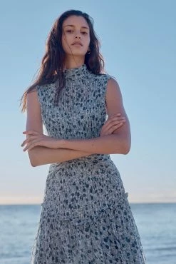 Shona Joy FRANCESCA HIGH NECK MIDI DRESS