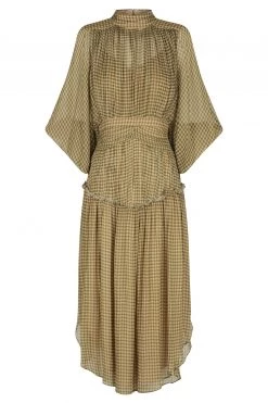 Shona Joy ELEONORA LONG SLEEVE OPEN BACK MIDI DRESS