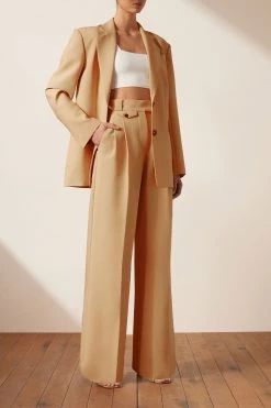 Shona Joy IVY OVERSIZED TAILORED BLAZER - LATTE 9 Shona Joy IVY OVERSIZED TAILORED BLAZER - LATTE