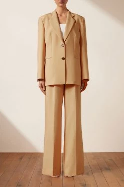 Shona Joy IVY OVERSIZED TAILORED BLAZER - LATTE 12 Shona Joy IVY OVERSIZED TAILORED BLAZER - LATTE