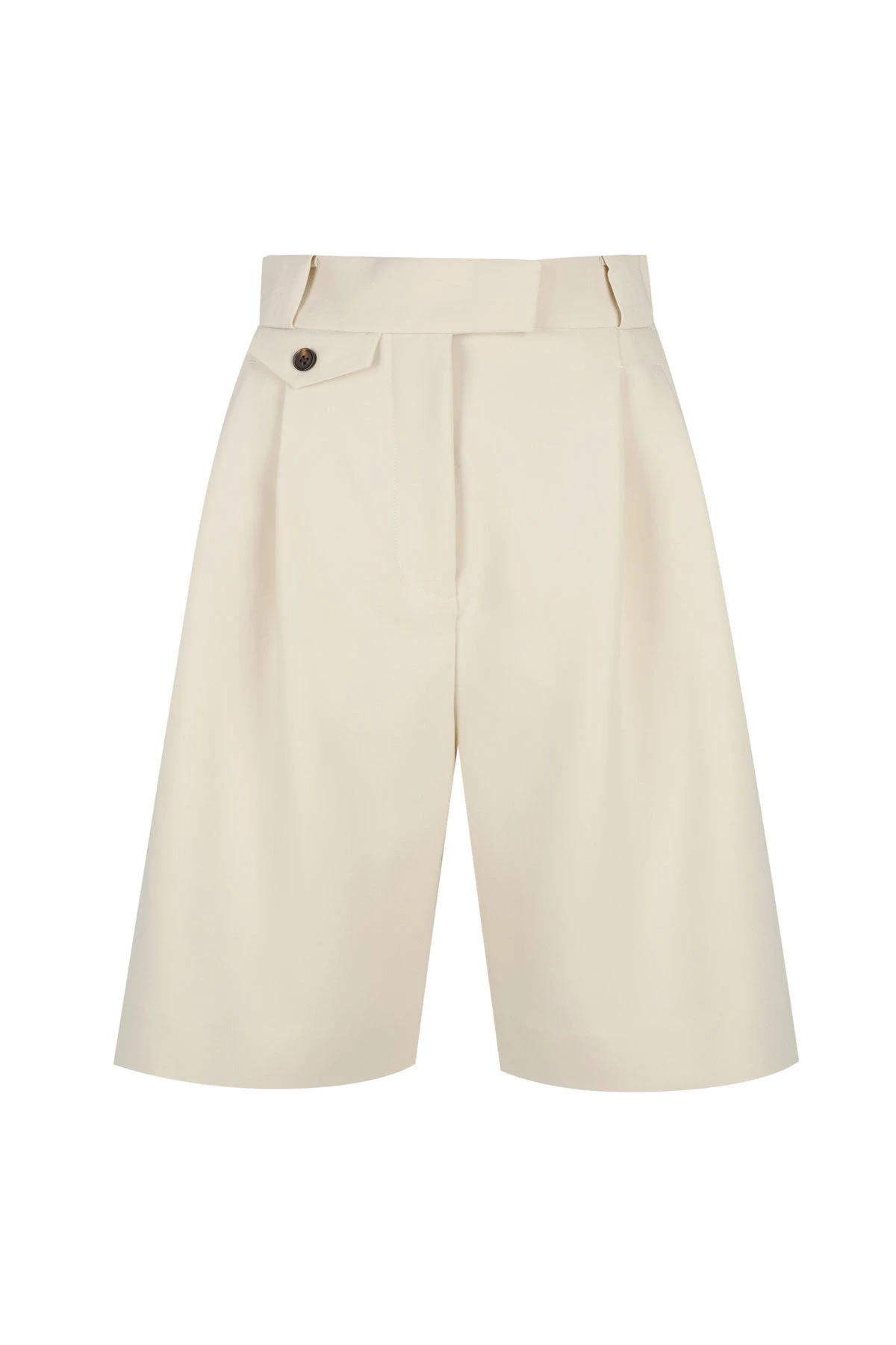 Shona Joy IVY HIGH WAISTED TAILORED SHORT - BONE 1 Shona Joy IVY HIGH WAISTED TAILORED SHORT - BONE