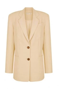 Shona Joy IVY OVERSIZED TAILORED BLAZER - PEANUT BUTTER