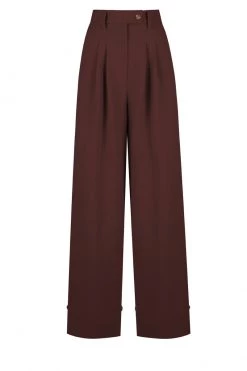 Shona Joy IVY TAILORED PANT - CHOCOLATE SHORTS & PANTS