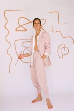 Shona Joy IVY TAILORED PANT - ROSE DUST