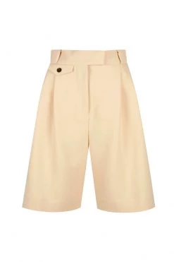 Shona Joy IVY HIGH WAISTED TAILORED SHORT - PEANUT BUTTER SHORTS & PANTS