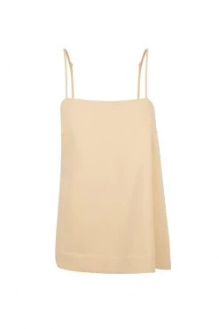 Shona Joy IVY TAILORED STRAPPY TOP - PEANUT BUTTER TOPS