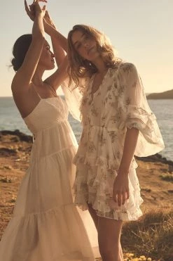 Shona Joy DRESSES JULIETA BALLOON SLEEVE FRILL MINI DRESS