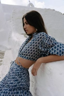 Shona Joy DANIELA RUCHED MIDI SKIRT