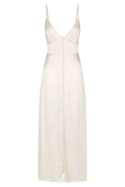 Shona Joy LA LUNE COCKTAIL MIDI DRESS - CREAM