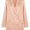 Shona Joy LA LUNE DOUBLE BREASTED BLAZER - DESERT ROSE