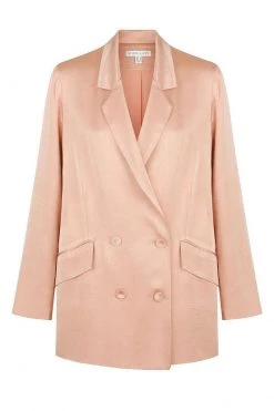 Shona Joy LA LUNE DOUBLE BREASTED BLAZER - DESERT ROSE