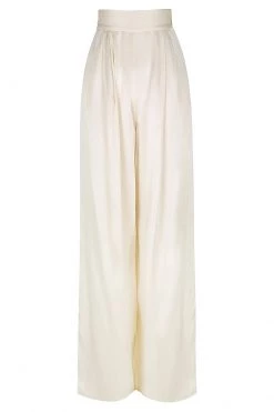 Shona Joy LA LUNE TUXEDO TROUSER - CREAM SHORTS & PANTS
