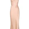 Shona Joy BEST SELLERS LA LUNE BIAS COWL MIDI DRESS - DESERT ROSE
