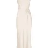 Shona Joy LA LUNE BIAS COWL MIDI DRESS - CREAM DRESSES